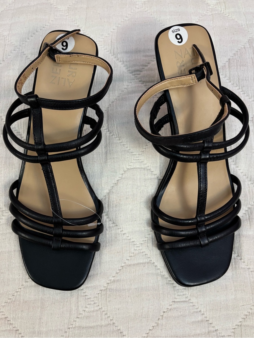 NWOT Naturalizer Black Strappy Heels Sz 9 | Naturalizer Women Heels - - Picture 8 of 8